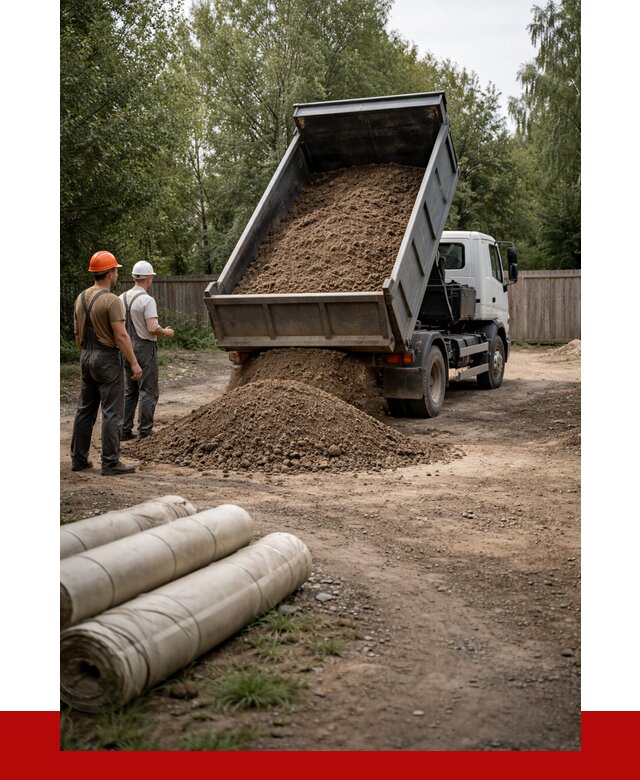 Доставка сыпучих материалов самосвалом в Боровичи от 4378 р. | ПРОНЕРУДБрв