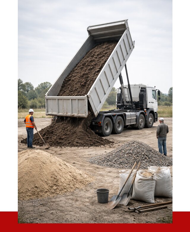 Доставка самосвалом 30 кубов в Боровичах от 8860 р. | ПРОНЕРУДБрв