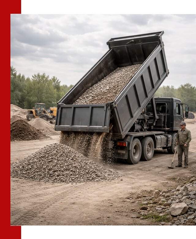 Доставка самосвалом 30 м3 по выгодным ценам в Боровичах