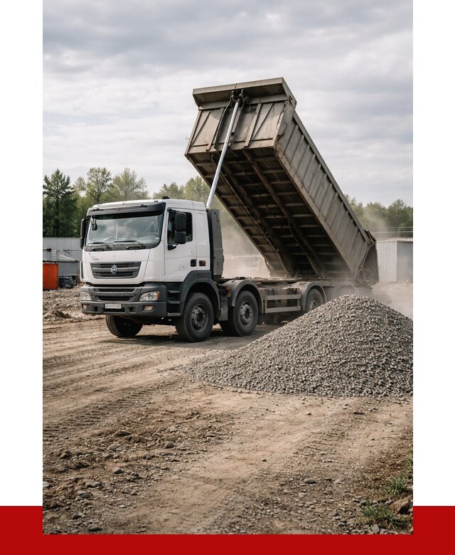 Доставка самосвалом 40 кубов в Боровичах от 9381 р. | ПРОНЕРУДБрв