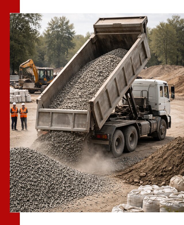 Аренда самосвала в Боровичах для доставки сыпучих и нерудных материалов