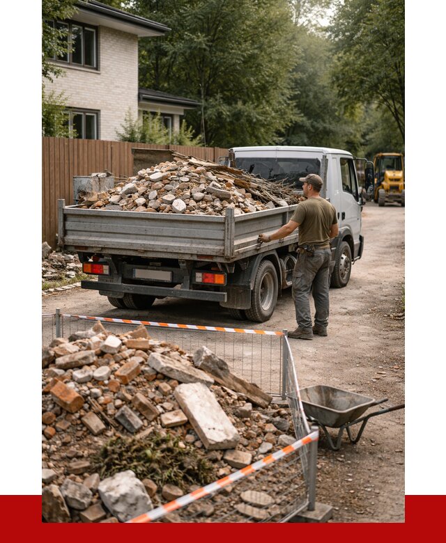 Вывоз строительного мусора с погрузкой в Боровичах от 7817 р | ПРОНЕРУДБрв