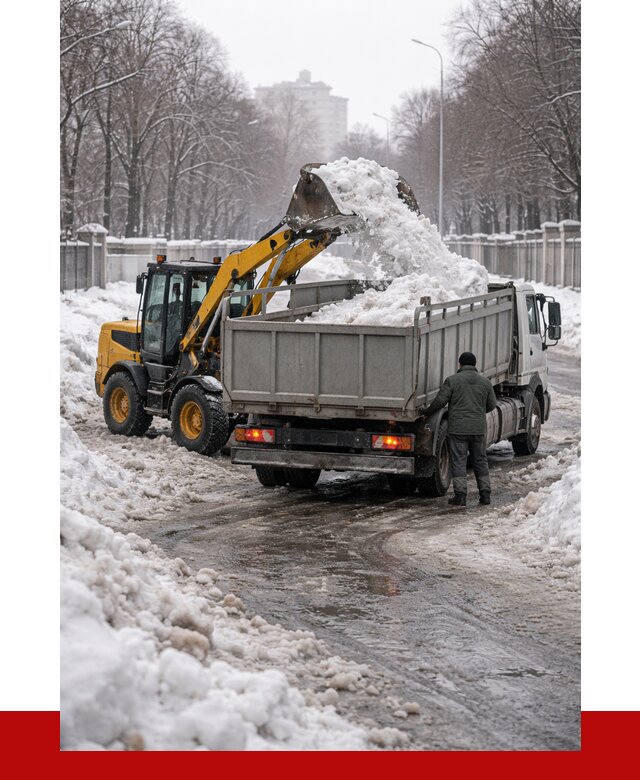 Вывоз снега с погрузкой в Боровичах от 3648 р. ПРОНЕРУДБрв