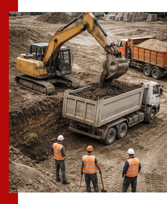 Разработка грунта для строительства и благоустройства в Боровичах