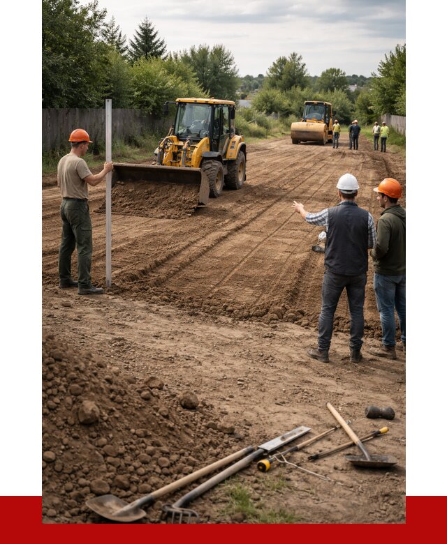 Планировка участка грунтом в Боровичах от 4690 р ПРОНЕРУДБрв