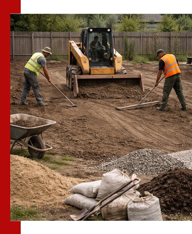 Выравнивание участка под строительство и благоустройство в Боровичах